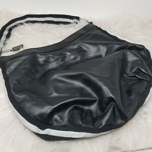 Bijoux Terner Black VEGAN LEATHER Hobo Bag.